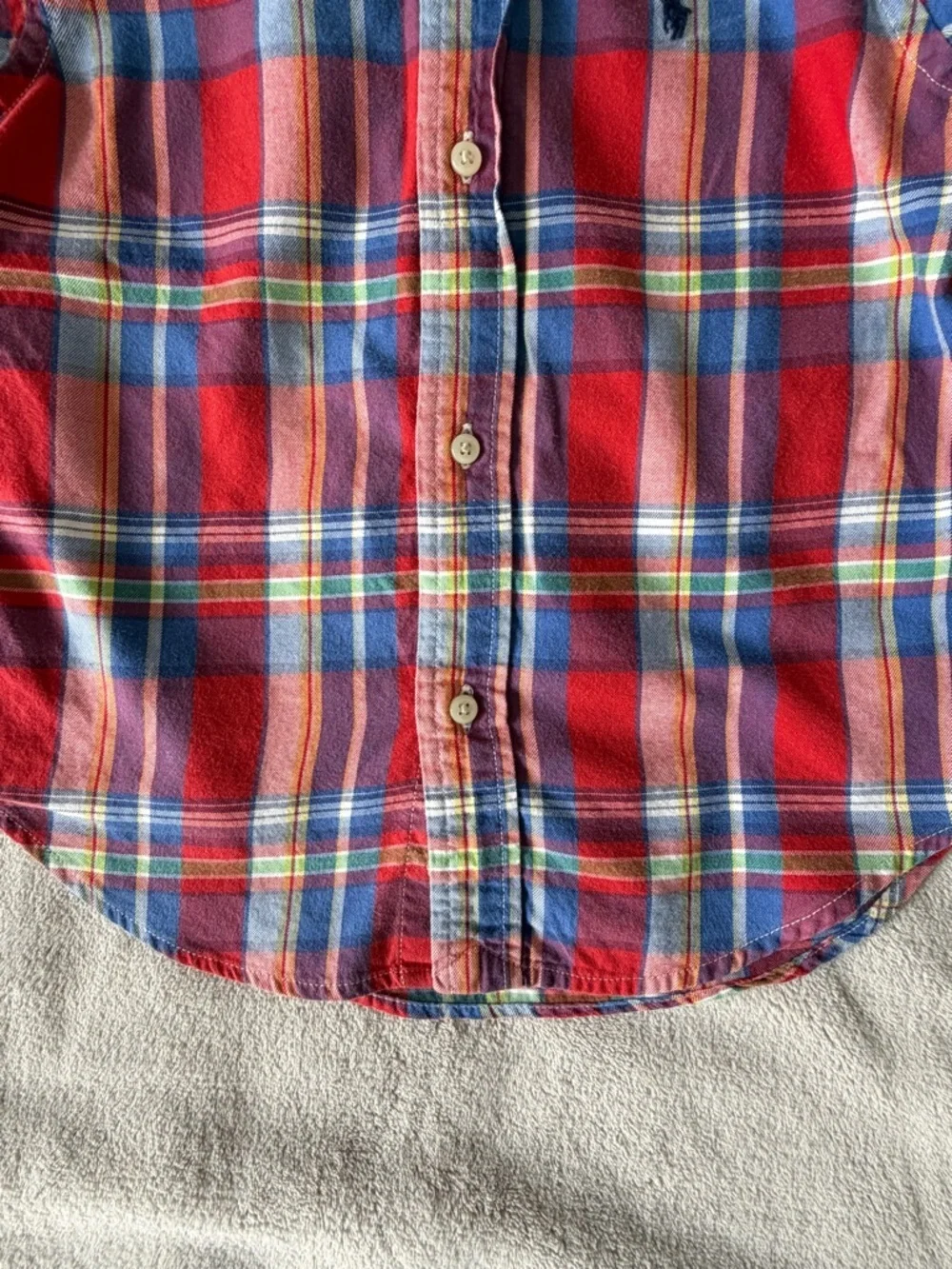 Ralph Lauren Boys 2T Plaid Cotton Button Down Shirt Preppy Academia